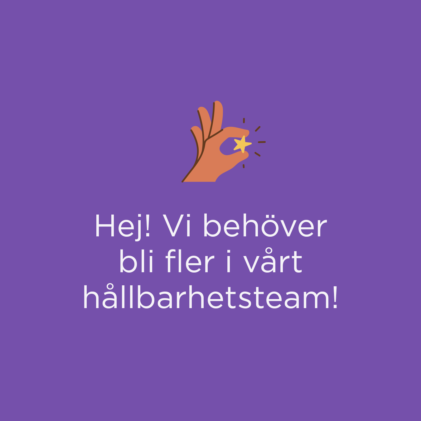 Senior hållbarhetsrådgivare, nytt jobb